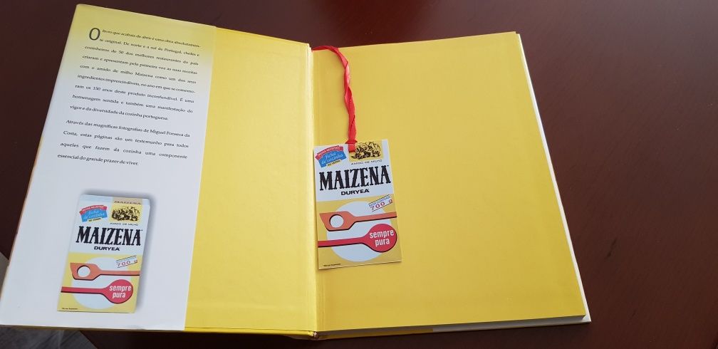 Livro receitas antigo da Maisena 50 anos. Capa dura. NOVO