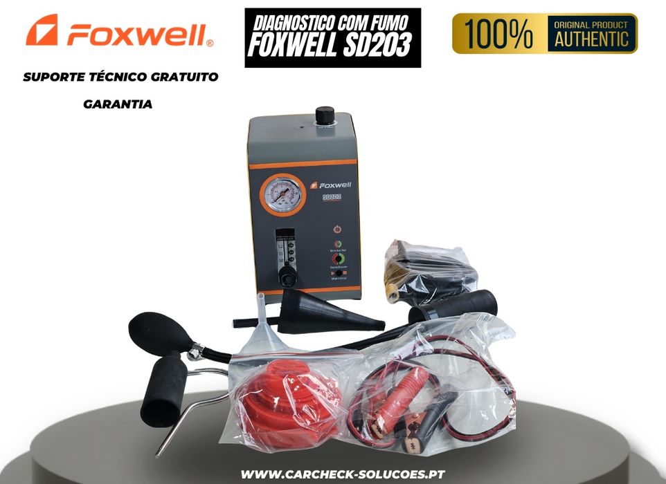 FOXWELL SD203 - Detecção de Fugas com Fumo, Rápida e Precisa
