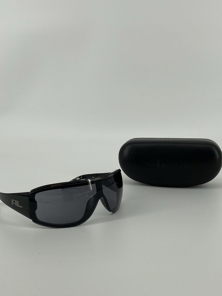 Okulary przeciwsłoneczne Ralph Lauren RL 1516/S Czarne męskie sportowe