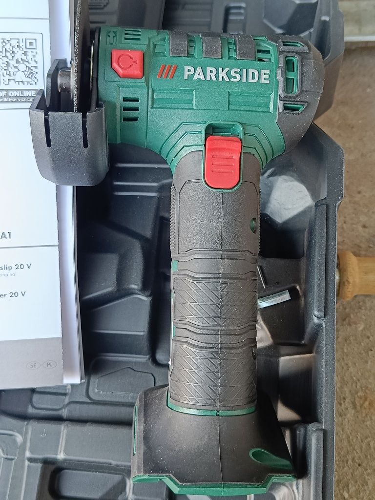 NOWA! Szlifierka kątowa akumulatorowa Parkside PWSAM 20-Li A1 20V