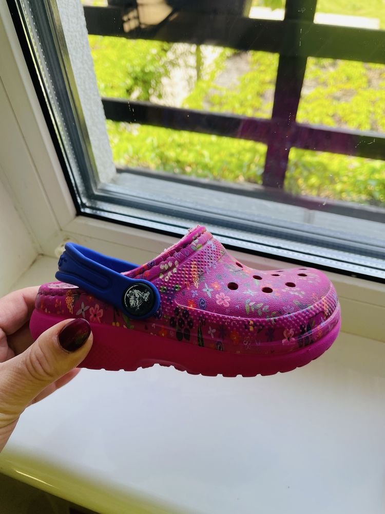 Оригінальні crocs c8, розмір 25, 149 см,утеплені