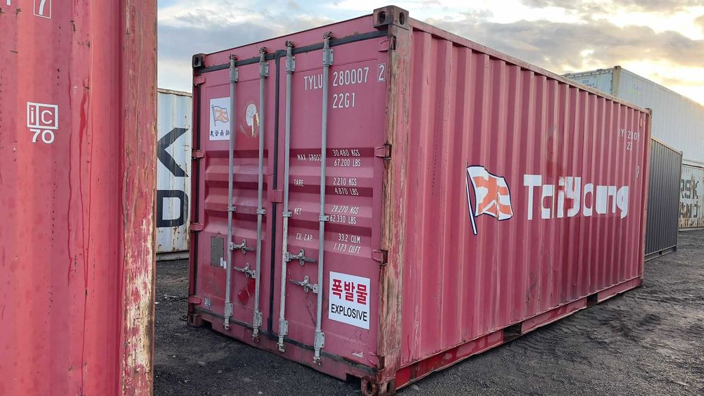 Kontener morski 20dv 6 metrowy blaszak garaż używany dobry stan