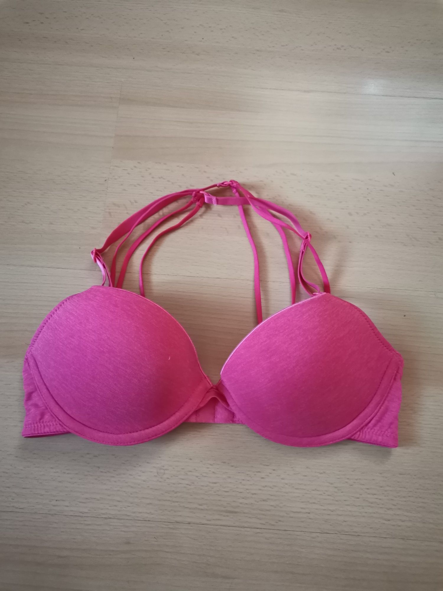 stanik push-up 70B H&M biustonosz na krzyż