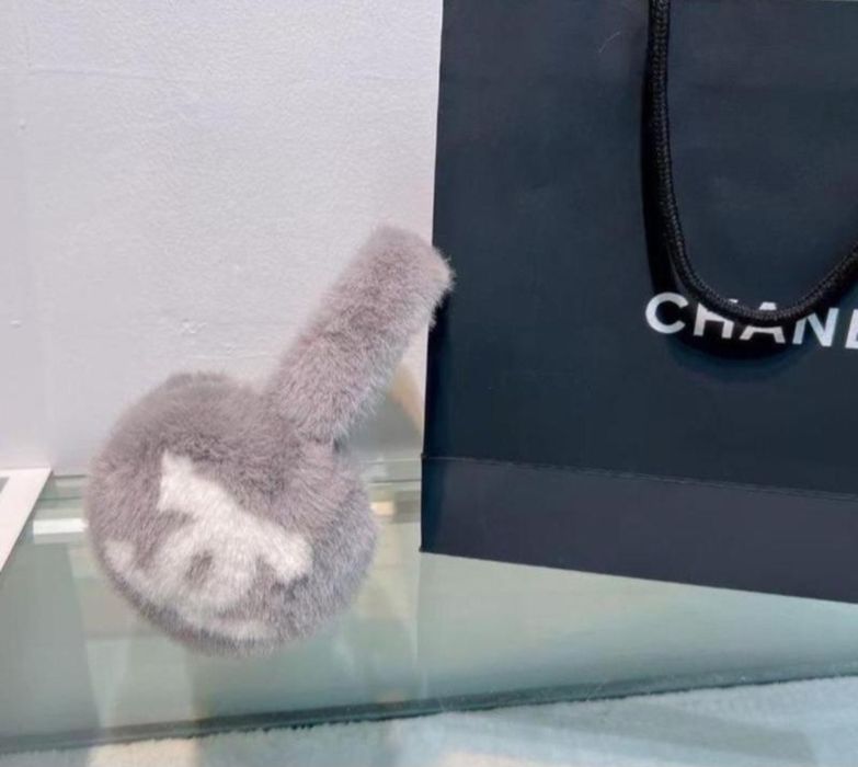 Хутряні навушники меховые наушники Chanel Шанель шанел