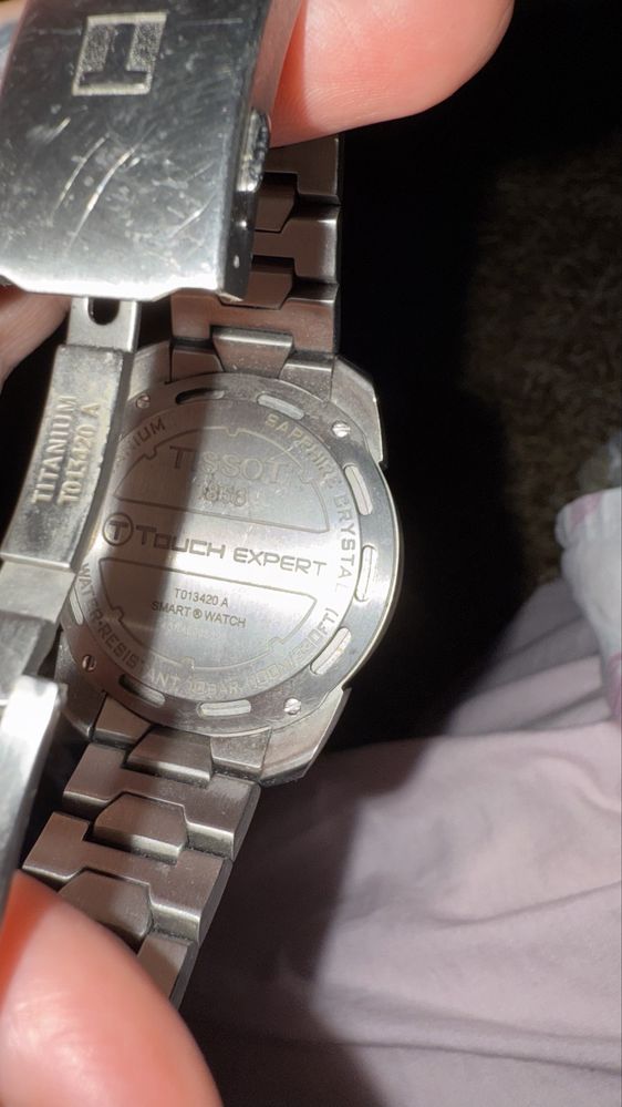 Relogio Tissot Touch com mostrador em safira