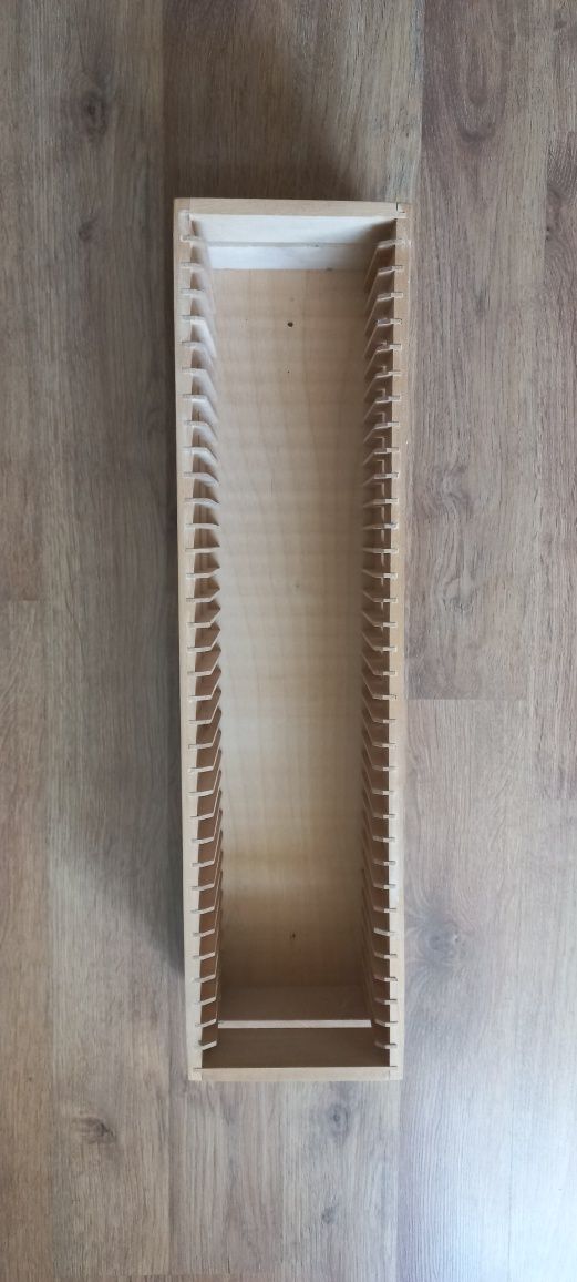 Półeczka drewniana na płyty CD DVD Ikea