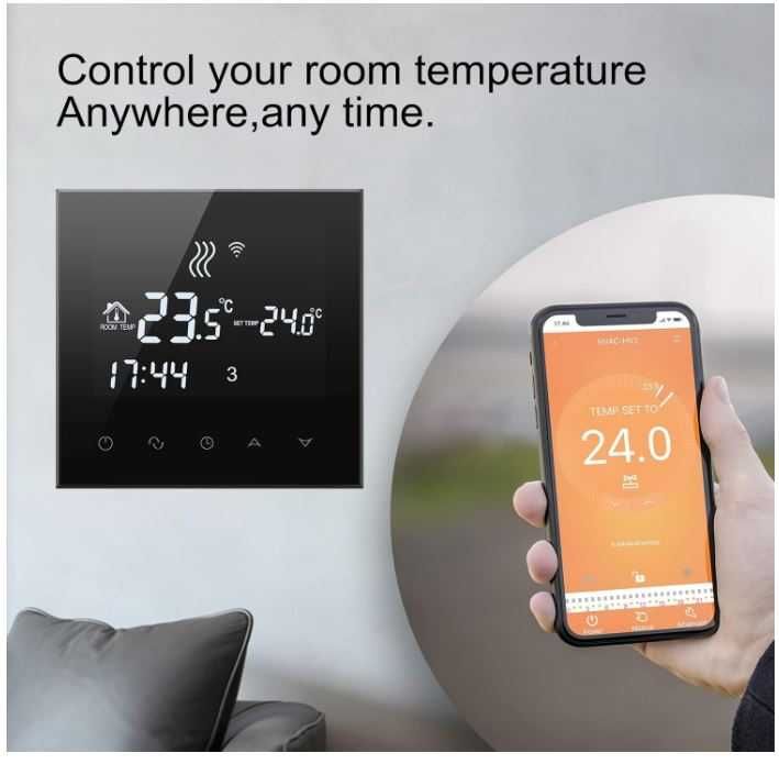 Inteligentny termostat Beok TGT70WIFI-WP, wodne ogrzewania podłogowego
