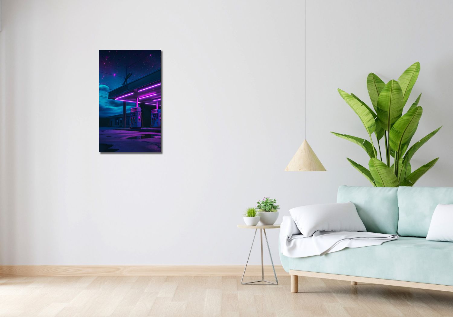 Obraz 40x70cm Moc Neonowej Nocy