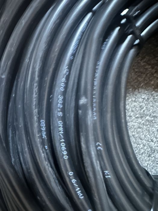 Kabel 3x2.5 linka 500M czarny
