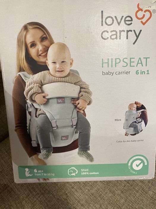 Хіпсіт Love&carry 6 в 1 мʼятного кольору