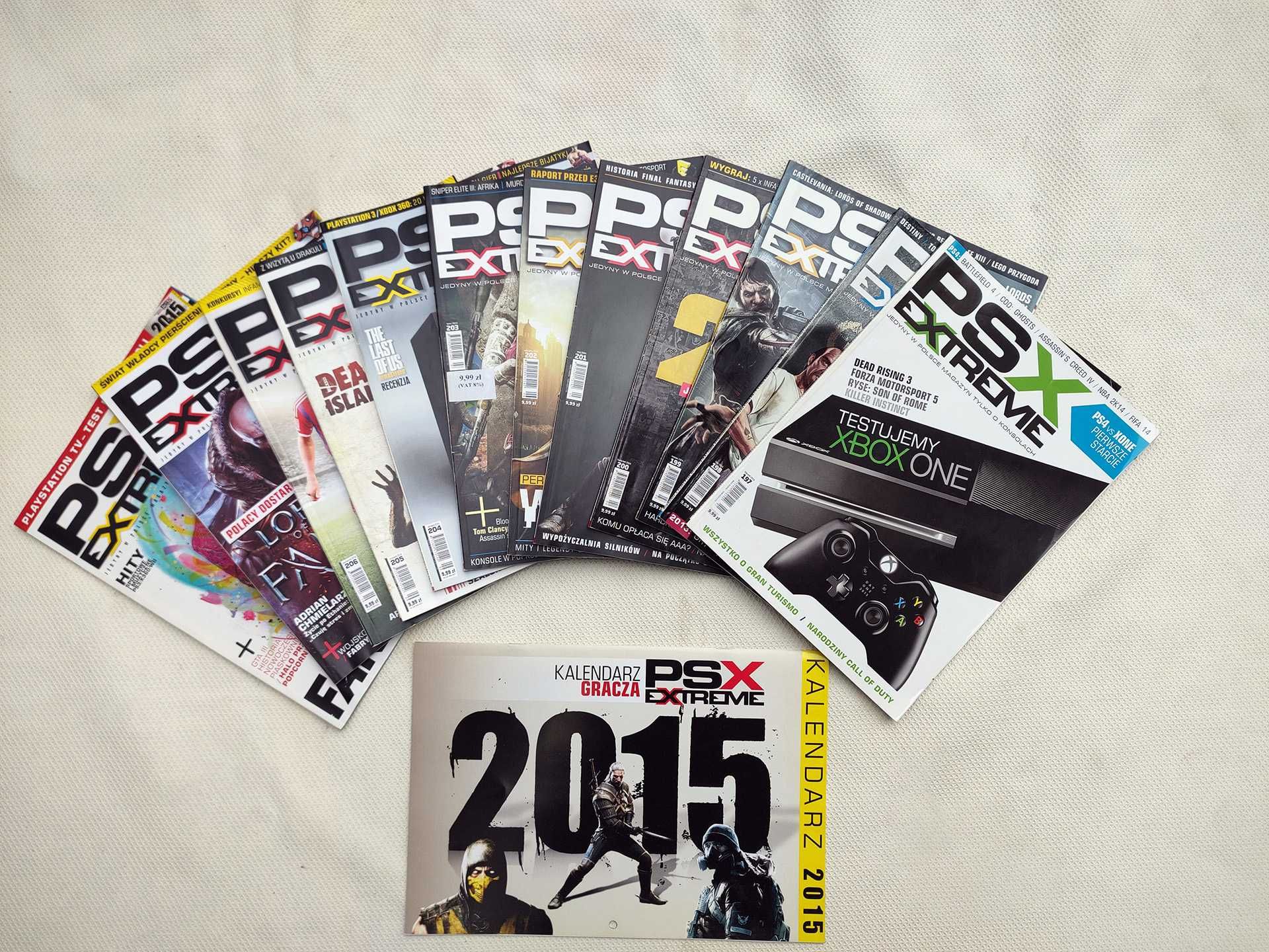PSX Extreme cały rocznik 2014 - 12 numerów z kalendarzem
