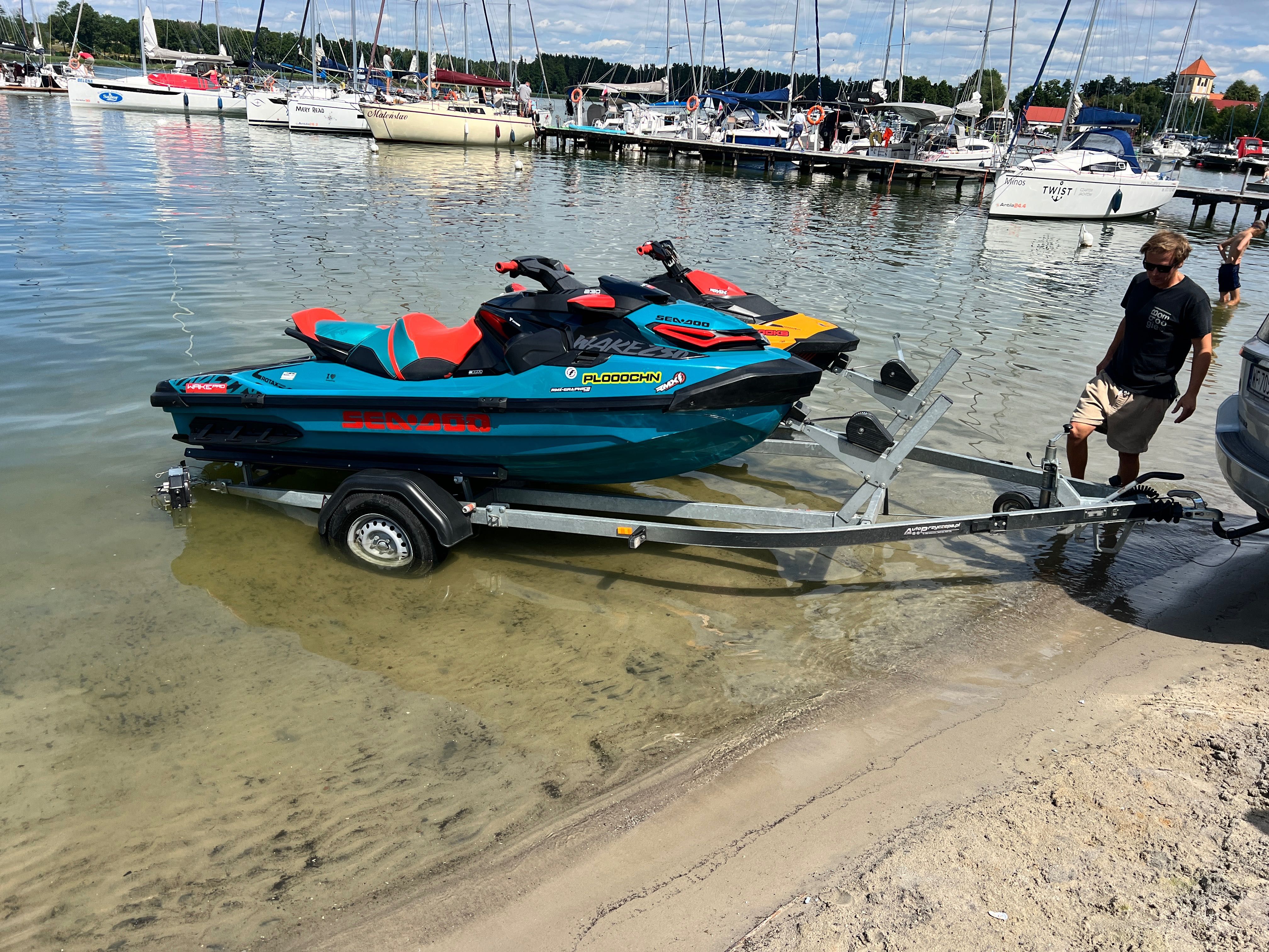 Wynajem przyczep pod skutery wodne SEADOO Warszawa