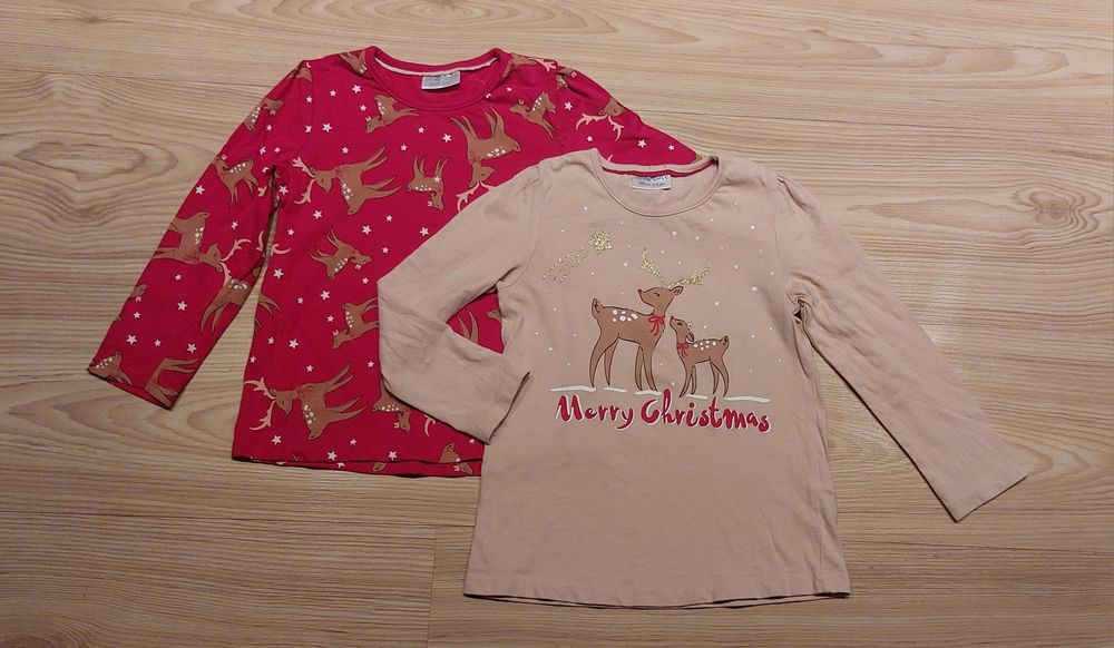Bluzki dziecięce świąteczne r. 98