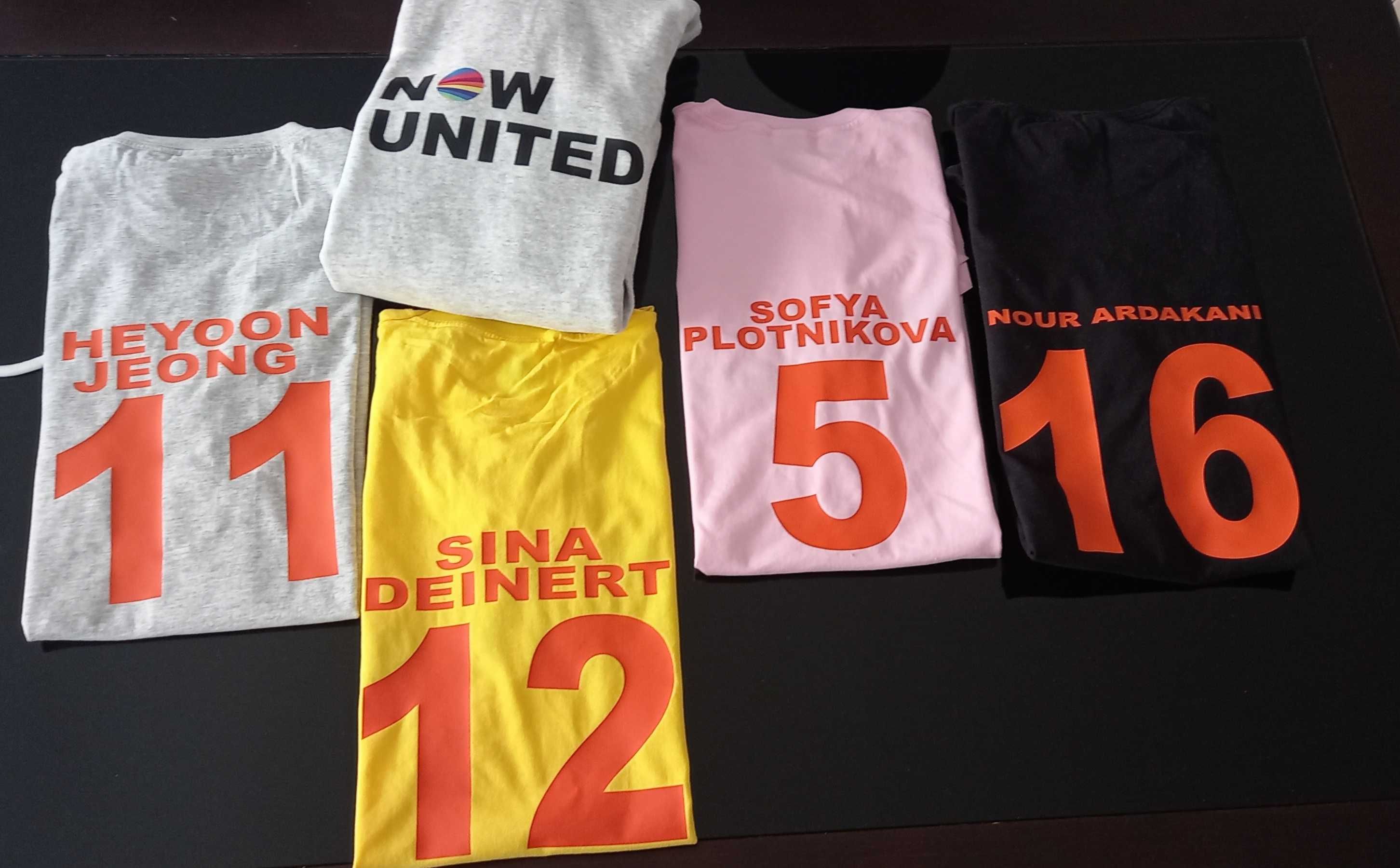 T-shirts e sweats Integrantes Now United várias cores e tamanhos