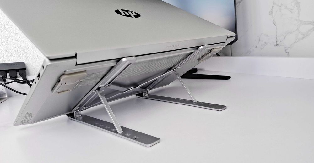 Підставка алюмінієва ноутбука планшета подставка Laptop Stand (сірий)