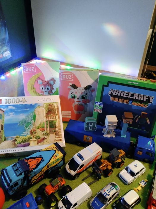 Zabawki autka tiry gry klocki