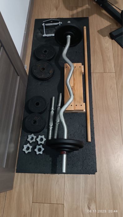 Gryf  lamany z obciazeniami - zestaw do éwiczen