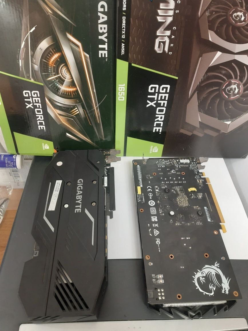 Видеокарта MSI GTX GAMING 1650 4GB КАК НОВАЯ! пломба и другие