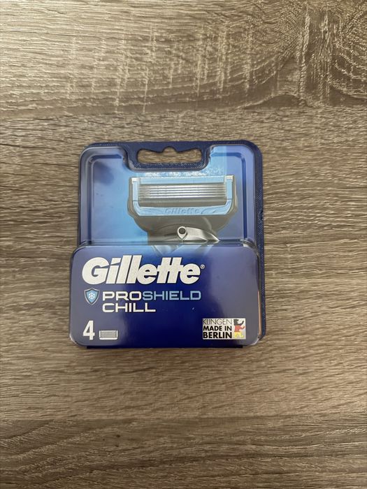 Gillette PROSHIELD CHILL оригінал 4шт леза (вироб.Німеччина)