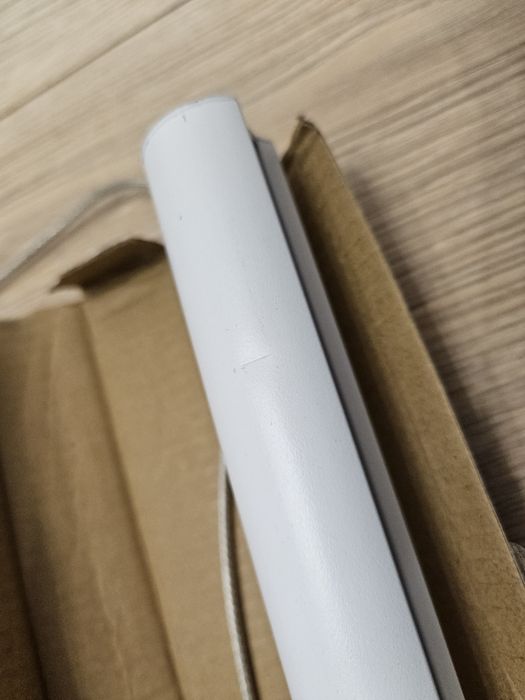 Biała aluminiowa lampa wisząca Sklum Wilen - obita