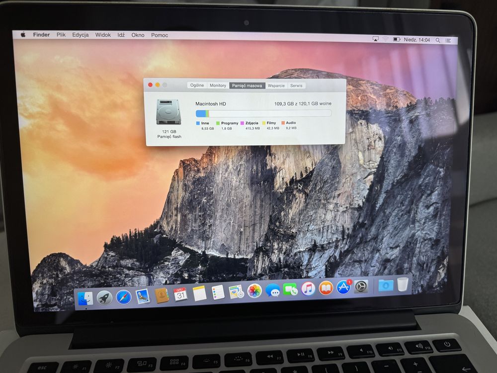 MacBook pro 13.3 i5 128 GB Retina 2015