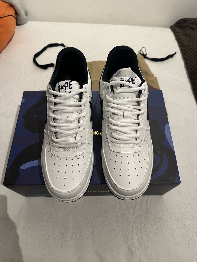 Bapesta x JJJJound White Navy - n44