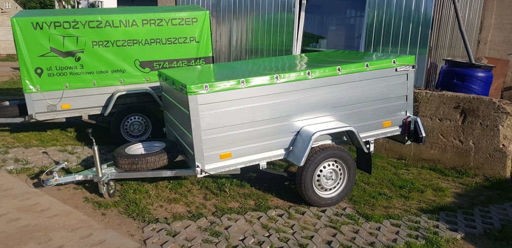 Wynajem przyczepy towarowej 'farmerka'