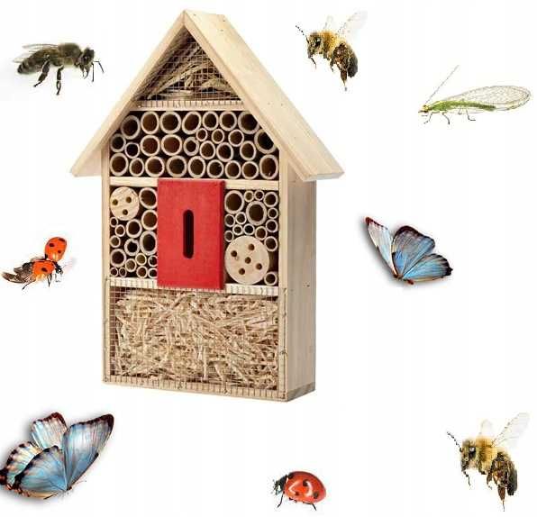 Domek dla owadów ekologiczny Naturalny do ogrodu Dom