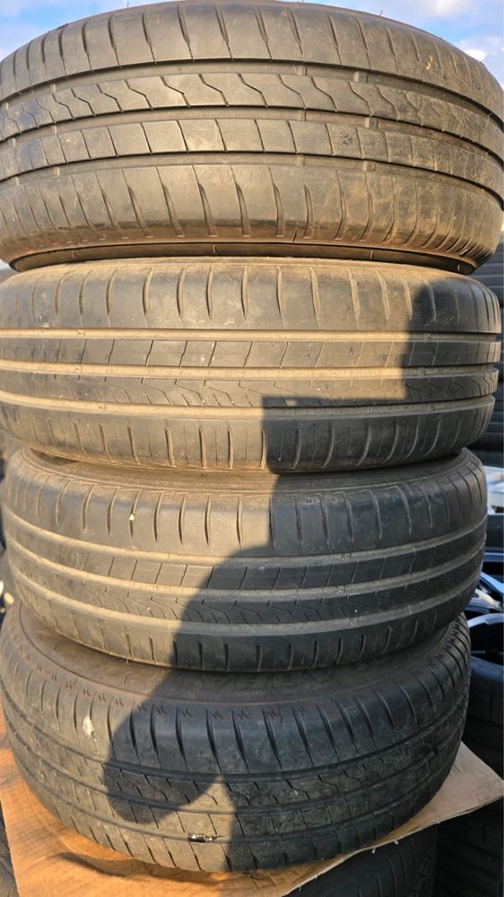 Felgi 15” 4x100 ET39 + opony 185/65R15 Firestone/Hankook