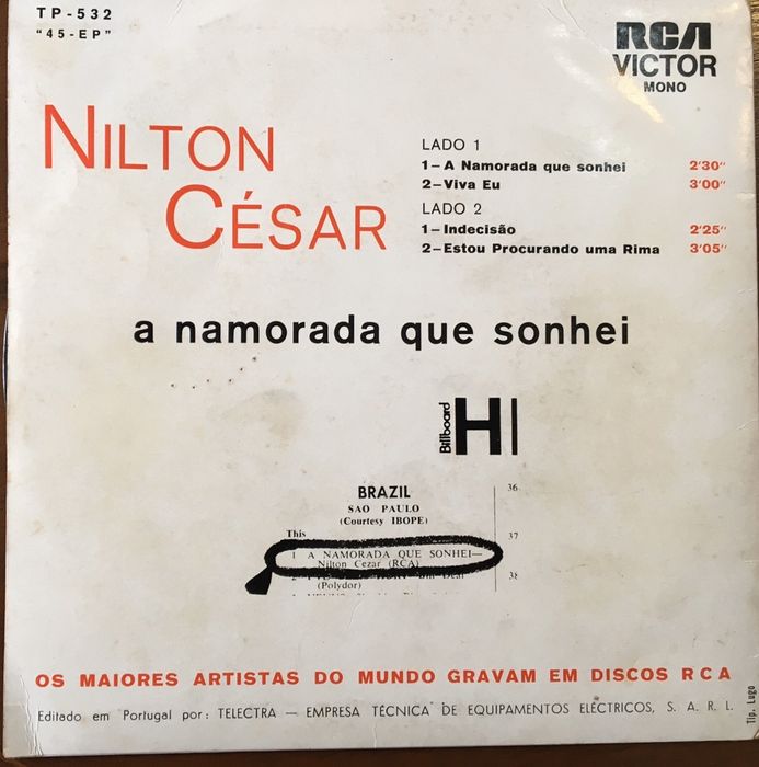 Disco de Vinil - Nilton Cesar