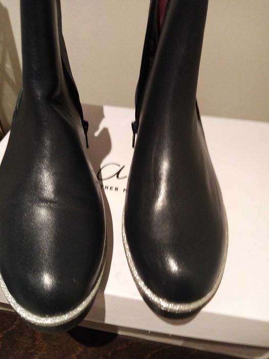 Botins senhora/menina azul marinho 38