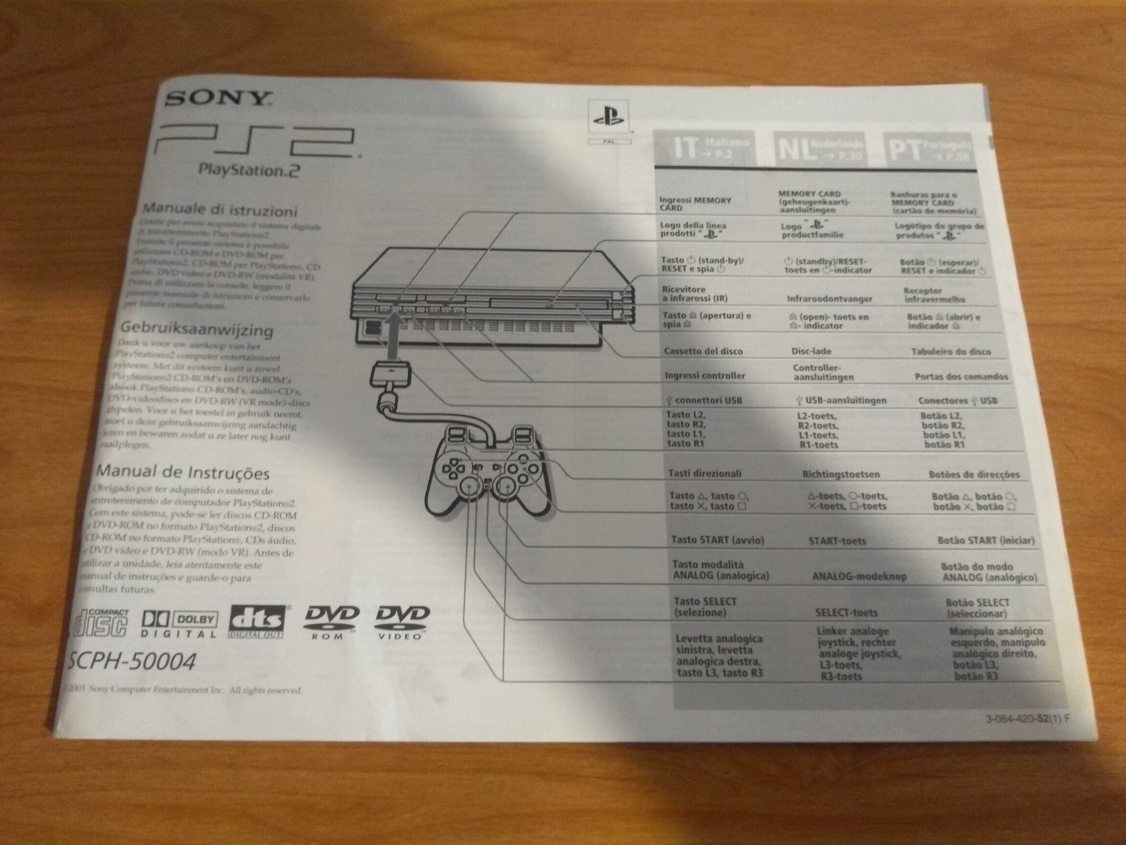 Instrukcja obsługi Sony PlayStation 2 SCPH-50004