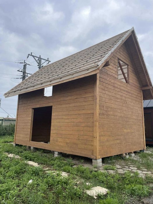 Konstrukcja domy z bali 7x5m do samodzielnego montażu, 60m2 pow.użytk.