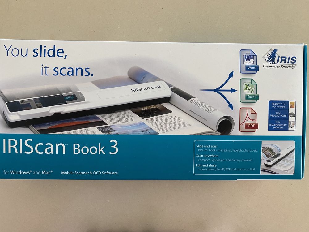 Scanner portatil Iris ScanBook 3