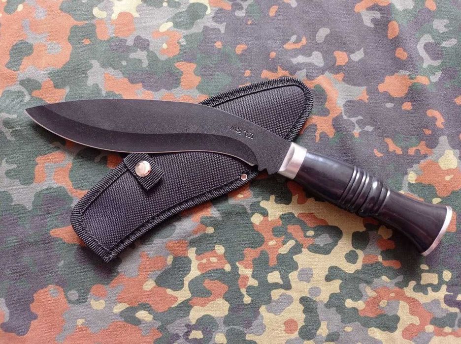 Мисливський ніж КУКРІ Гурх Black,Туристичний тесак Kukri 32см в ножнах