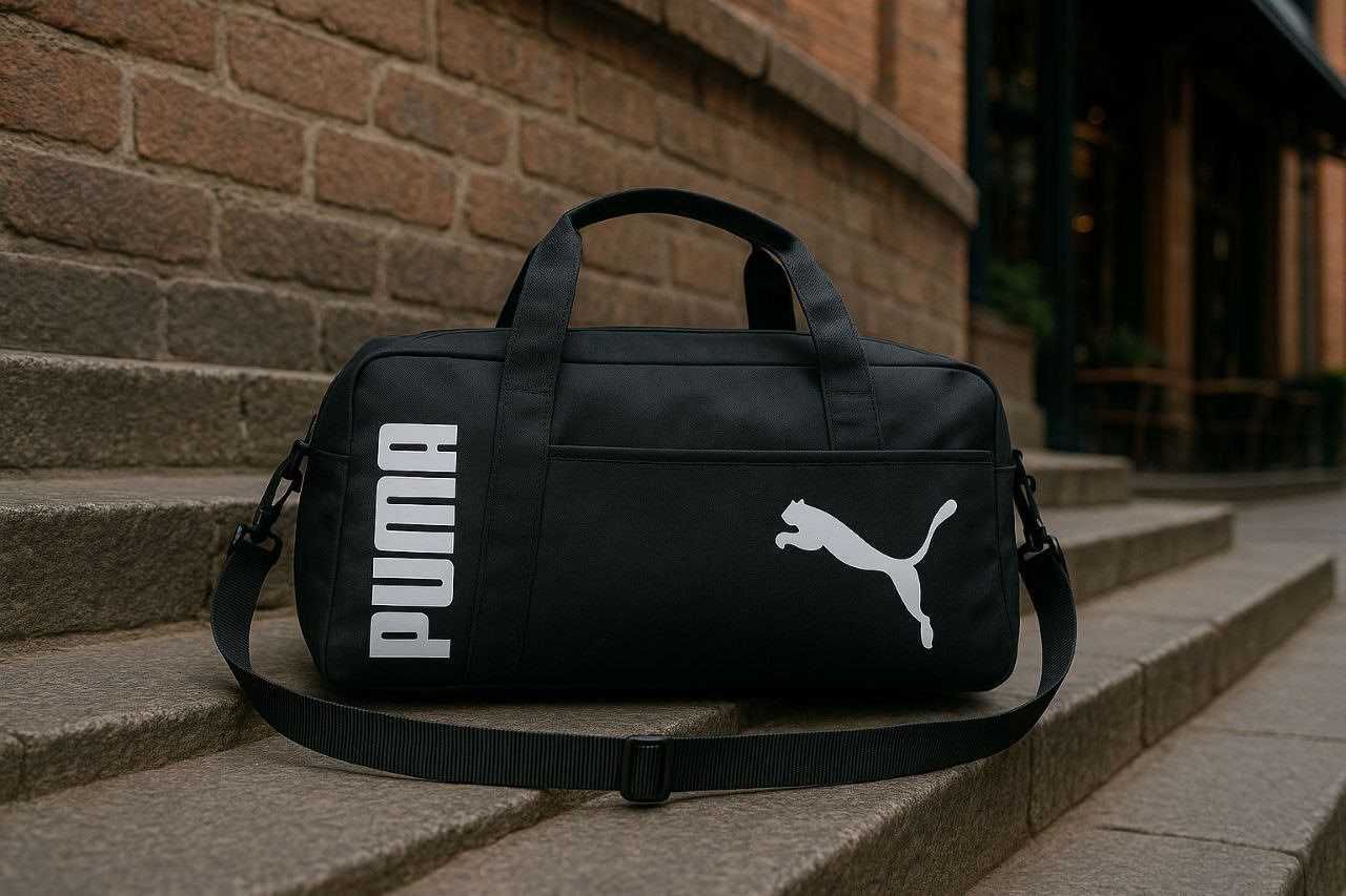 Спортивна сумка Puma чоловіча чорна для залу і фітнесу