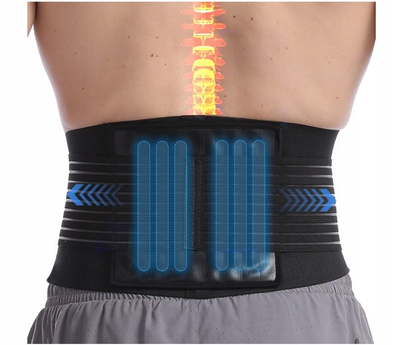 Paskyee Pas Podpierający Plecy Dla Mężczyzn I Kobiet Z 6 Prętami R: L