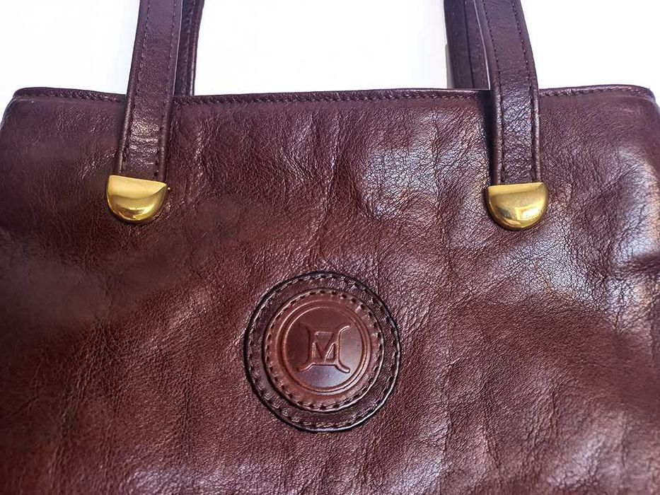 Mala Ombro Pele Genuína Castanho