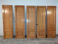 5 portas de roupeiro 100% Carvalho