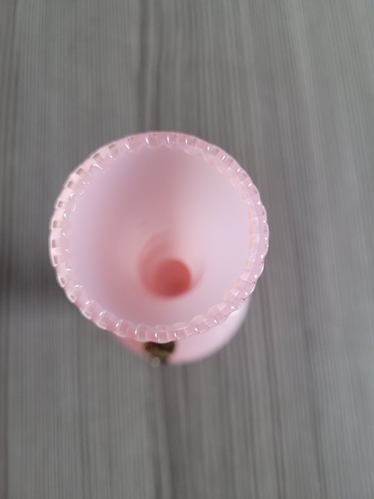 Wazonik włoskie szkło różowy opalinowy