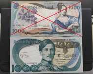 Notas 1000 escudos D. Pedro