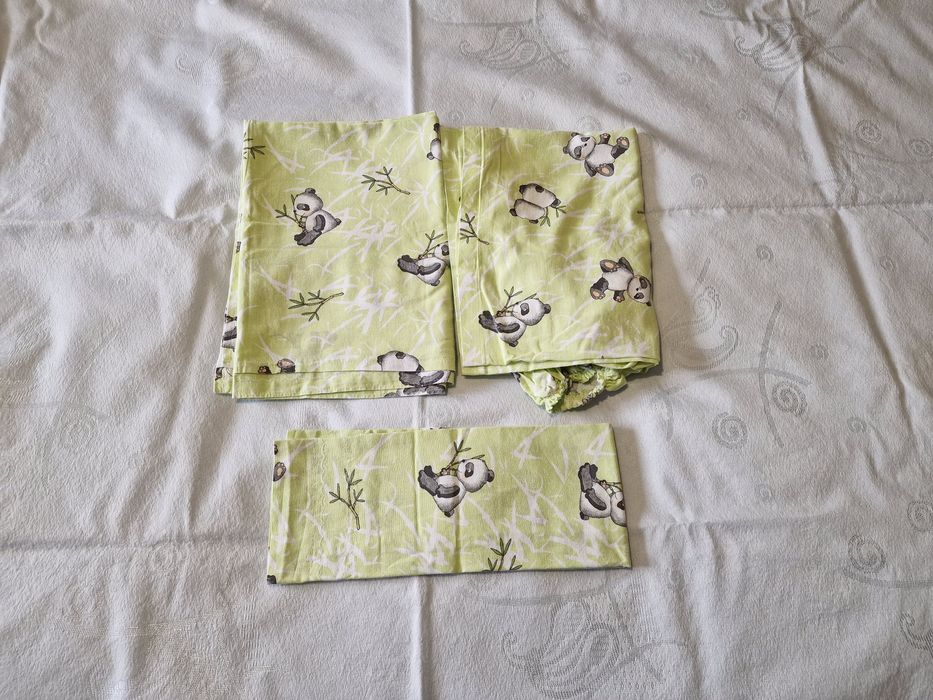 Conjunto de lençóis para cama de bebé