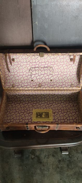 Mala vintage de couro