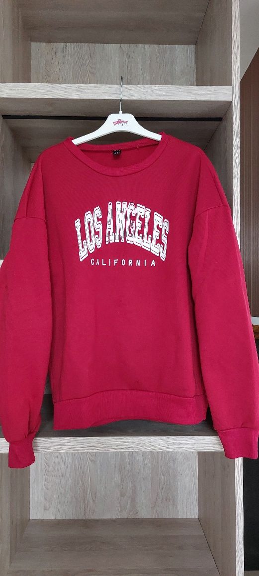 SHEIN Czerwona bluza LOS ANGELES Rozm. M / L