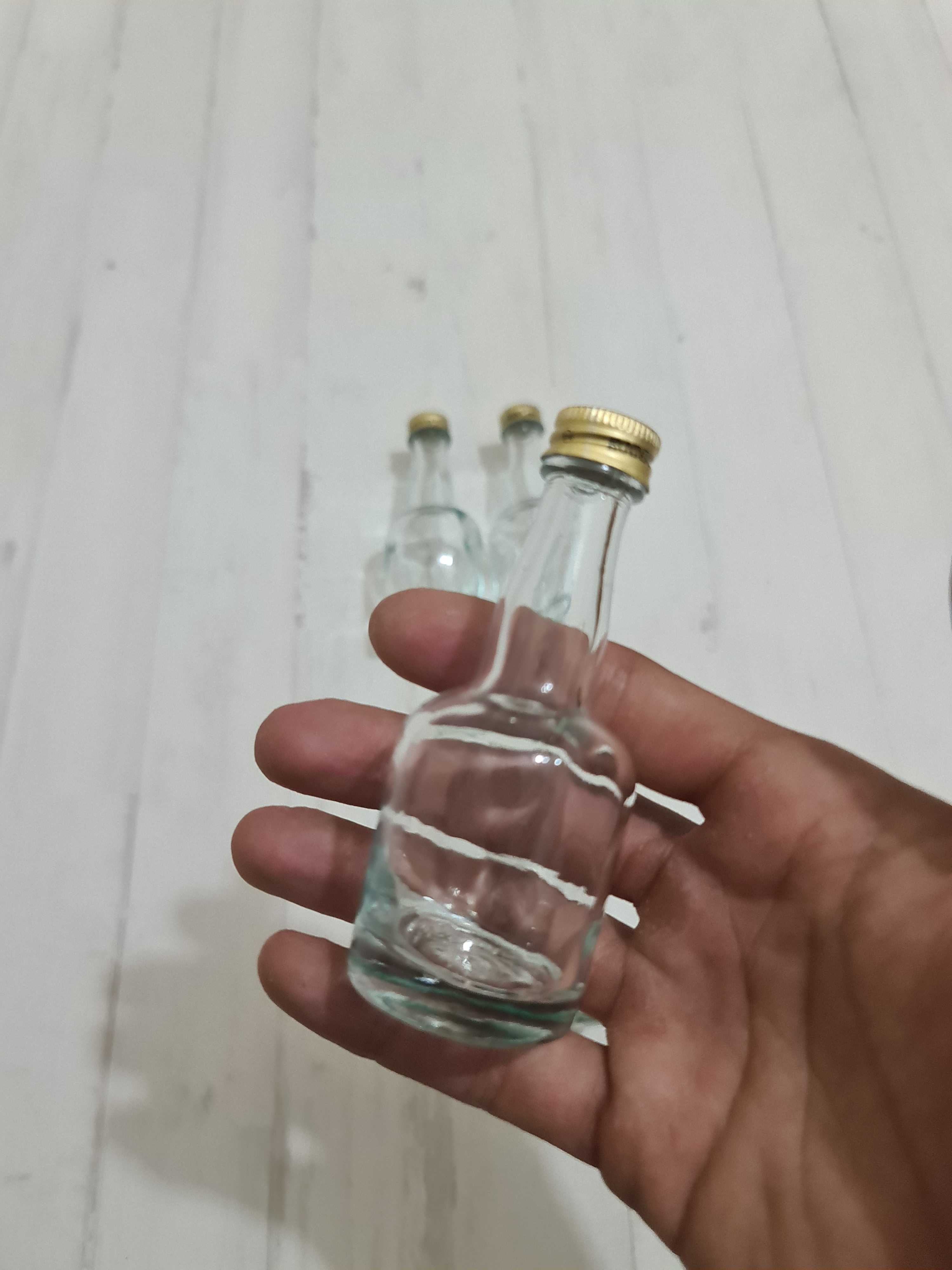 Coleção Conjunto Lote Pack Garrafas de Vidro Pequenas Amostras Vintage