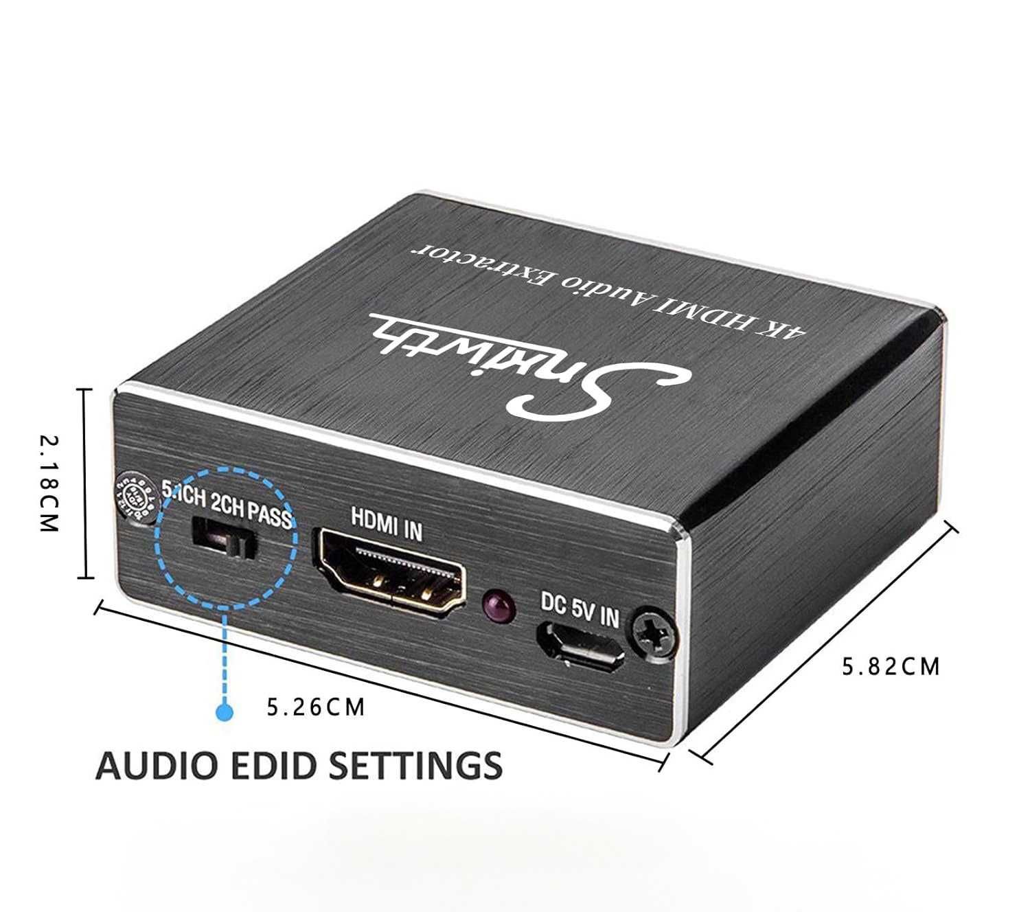 Rozdzielacz Audio Snxiwth HDMI 3,5mm 4K - 30 Hz do telewizora PS4 Xbox