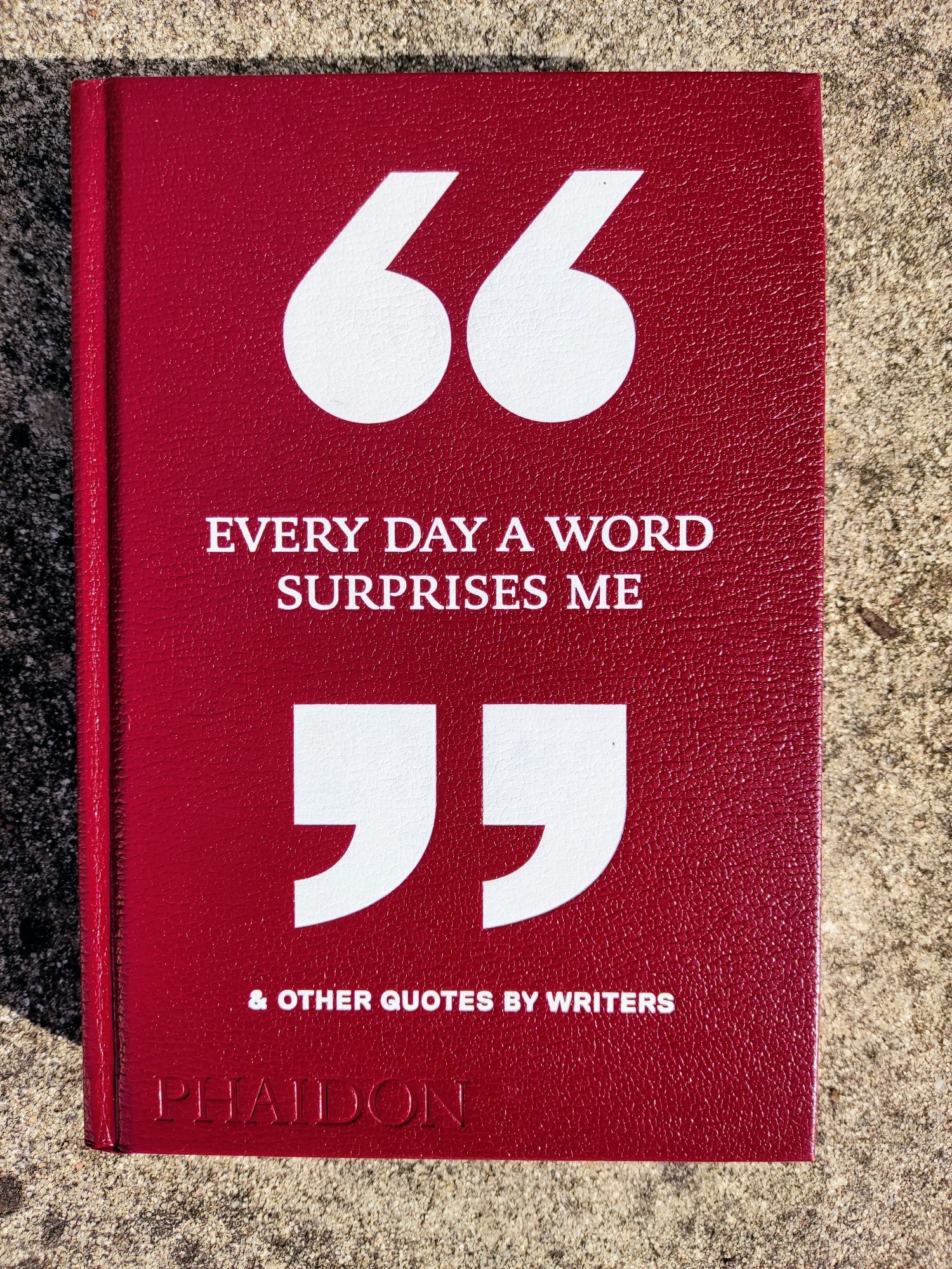 Livro de citações em inglês: Every day a word that surprises me