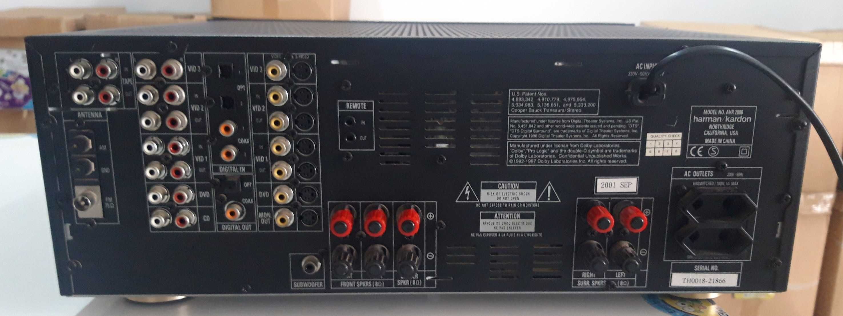 Harman/kardon AVR 2000 Amplificador