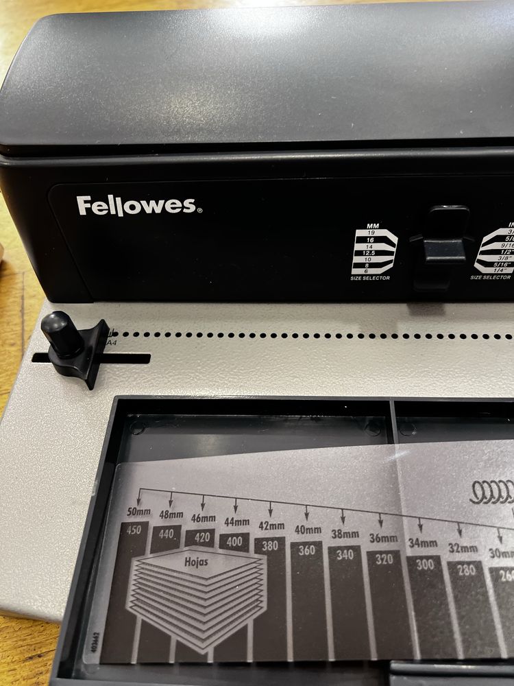 Fellowes Encadernadora manual de espiral metálica Metal 50 - Impecável