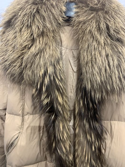 Płaszcz puchowy z szalem